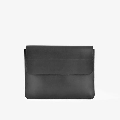 Leather Sleek Laptop Sleeve Black