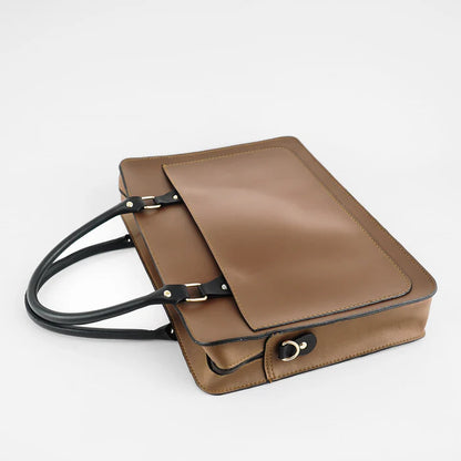 Multi Pockets Laptop Bag (Brown)