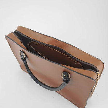 Multi Pockets Laptop Bag (Brown)